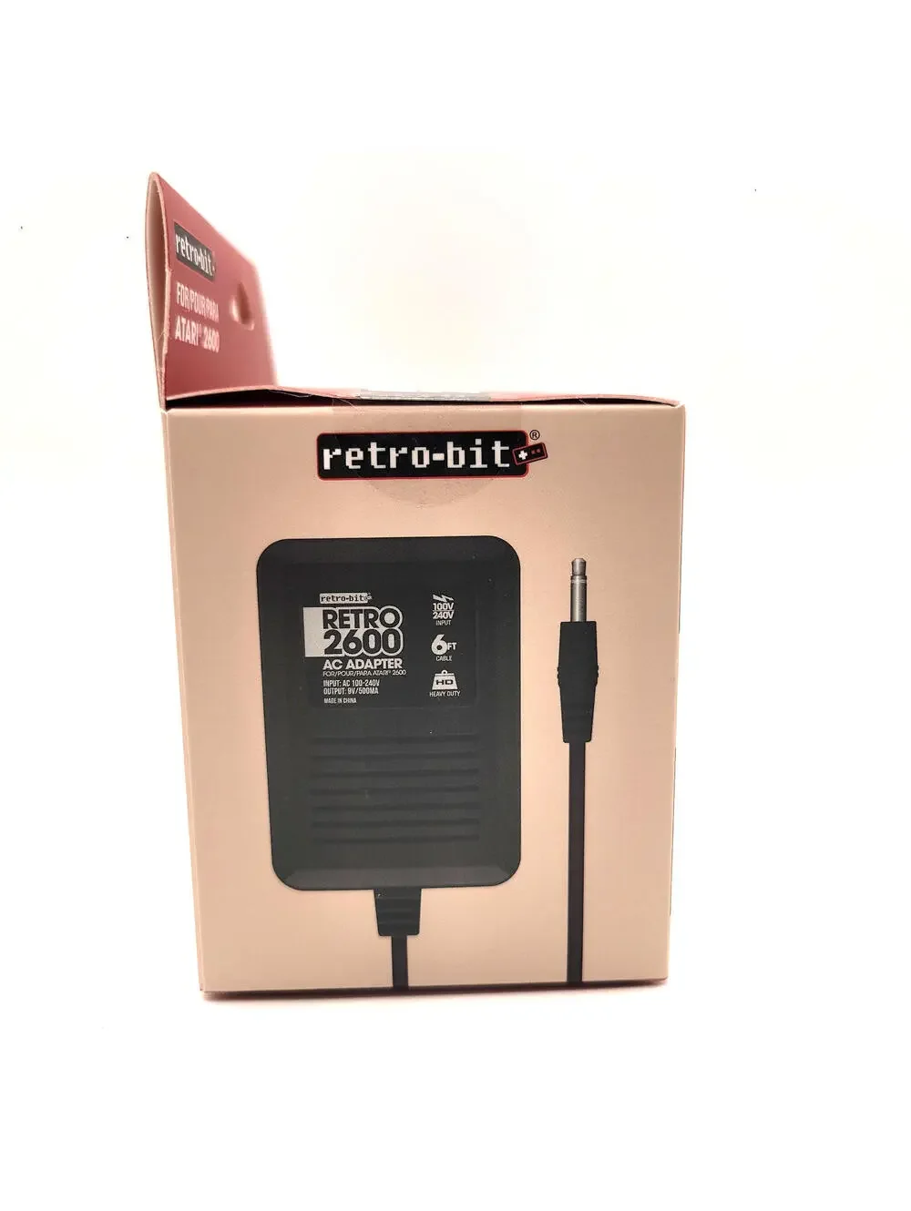 AC Power Supply Adapter Plug Cord for Atari 2600 VCS System Games Console - New